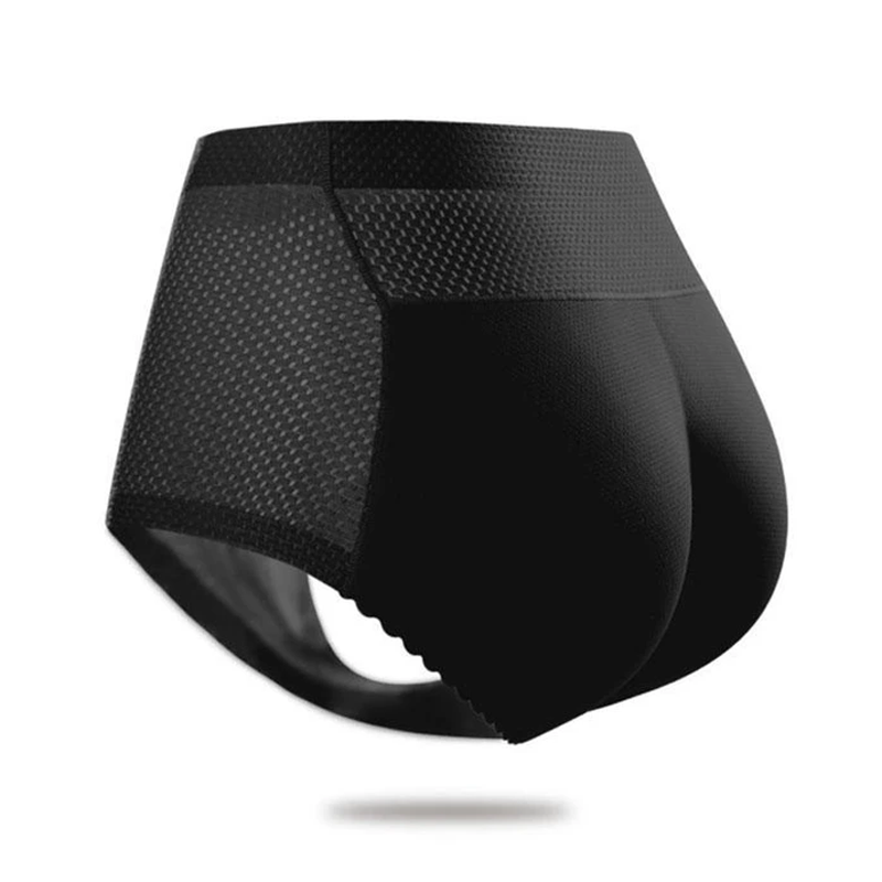 "Kvinnor push-up polstrad shapewear trosor, beige färg, elegant design, formande och bekväma under alla kläder."