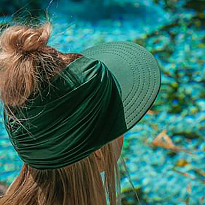 "Kvinnors elegant solhatt med brett brätte, justerbar passform, perfekt för solskydd på stranden eller i parken."