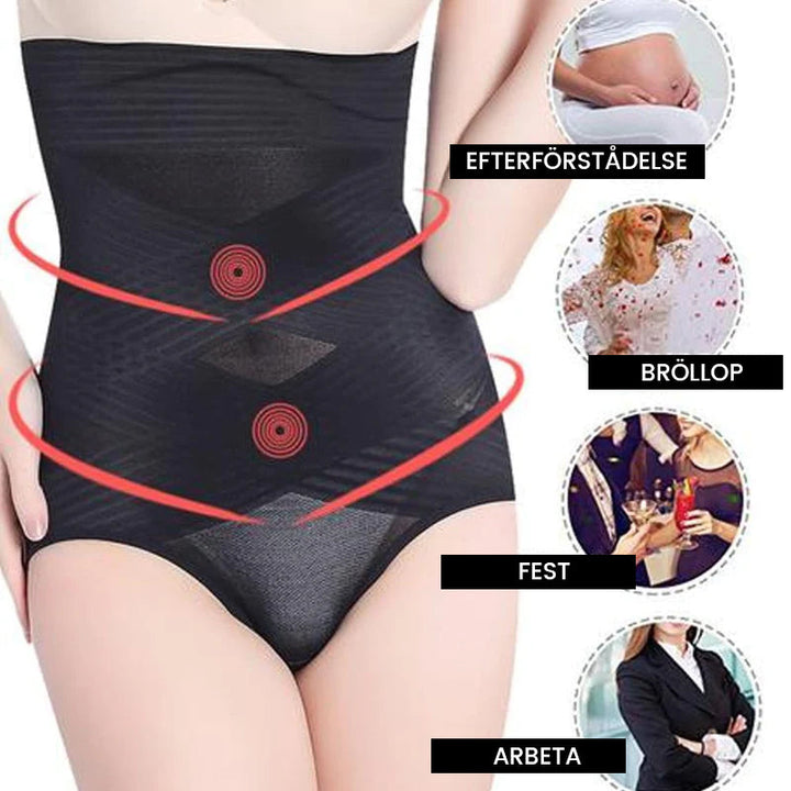 "Kvinnors magkontroll höftlyft formdräkt shapewear, beige med hög midja, designad för att lyfta höfter och forma kurvor."