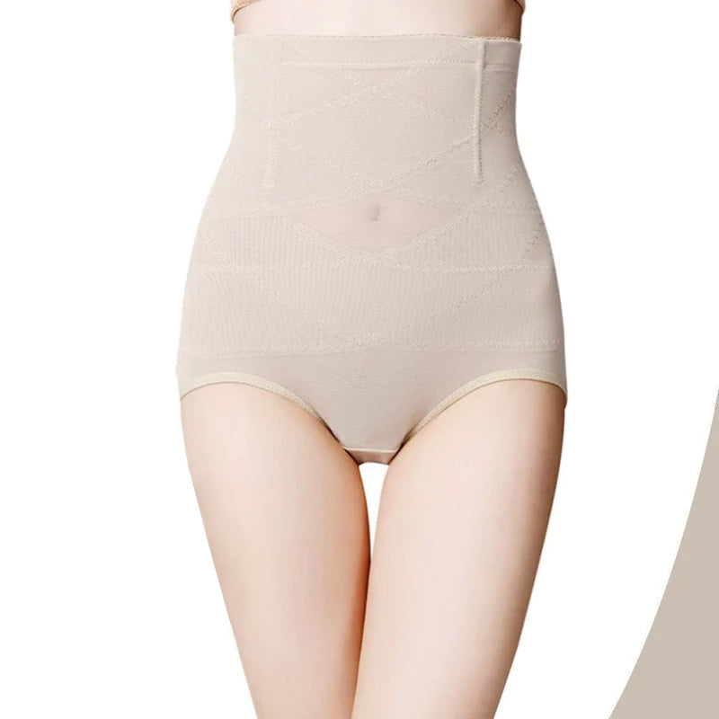 "Kvinnors magkontroll höftlyft formdräkt shapewear, beige med hög midja, designad för att lyfta höfter och forma kurvor."