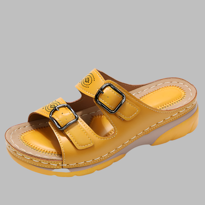 Nya bekväma ortopediska sommarsandaler för damer. Erbjuder stil och fotriktigt stöd för sommaren.