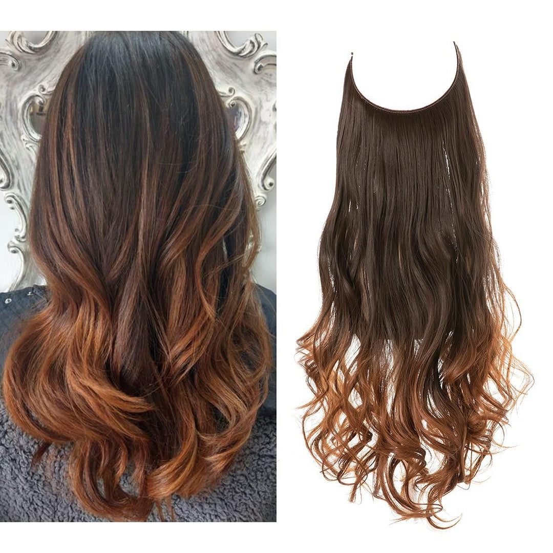 Styling med osynliga hårextensions 40 cm för fantastisk volym och längre hår.