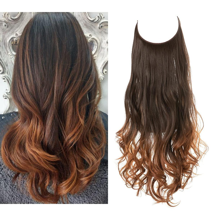 Styling med osynliga hårextensions 40 cm för fantastisk volym och längre hår.