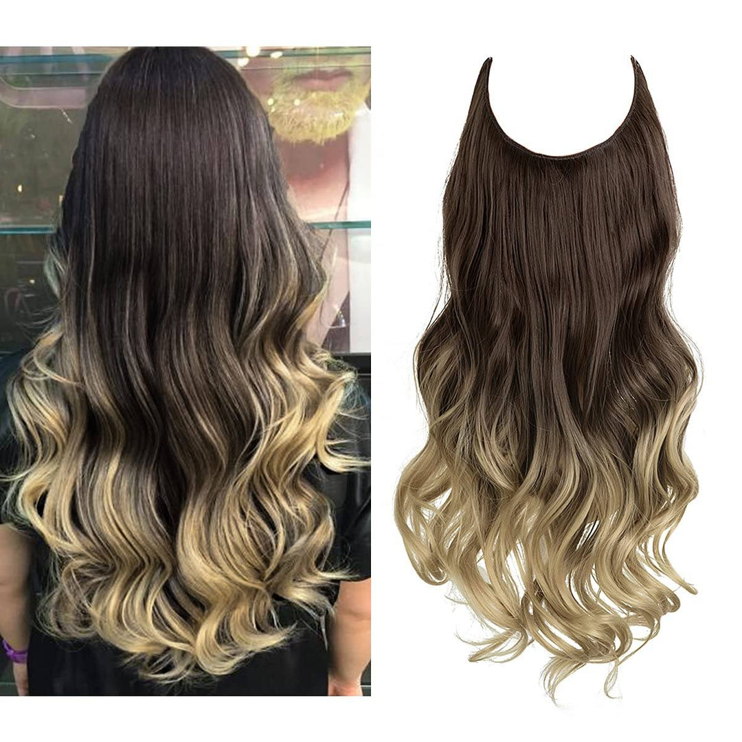 Svarta syntetiska extensions 40 cm. Osynliga, för enastående volym & styling.