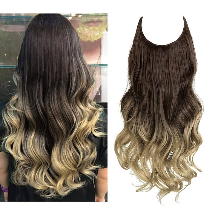 Svarta syntetiska extensions 40 cm. Osynliga, för enastående volym & styling.