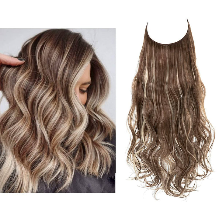 Svarta 40 cm osynliga extensions. Skapar fyllighet & en elegant look för kvinnor.