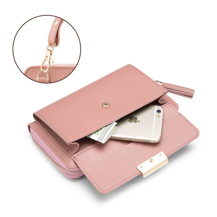 "Kvinnors quiltad crossbody-telefonväska i PU-läder, röd, med justerbara remmar och elegant mönster, perfekt för dagligt bruk