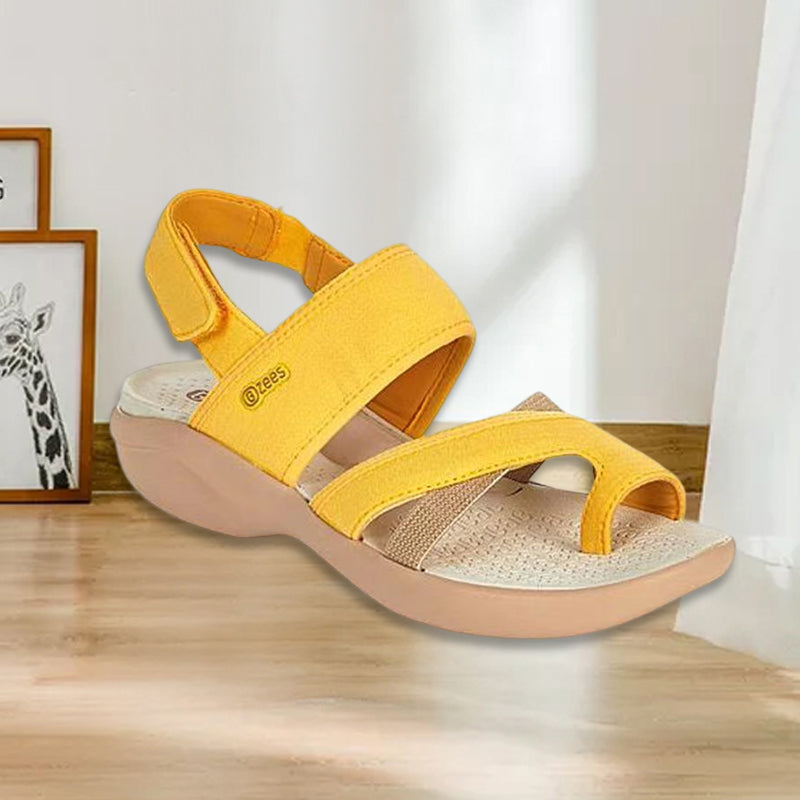 "Kvinnors sportsandaler med fotvalvsstöd, justerbar design, minnesskumssula, beige, slingback-stil, strand- eller stadspromen