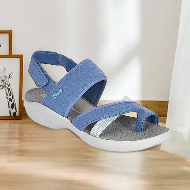 "Kvinnors sportsandaler med fotvalvsstöd, justerbar design, minnesskumssula, beige, slingback-stil, strand- eller stadspromen