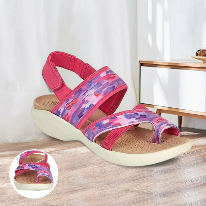 "Kvinnors sportsandaler med fotvalvsstöd, justerbar design, minnesskumssula, beige, slingback-stil, strand- eller stadspromen