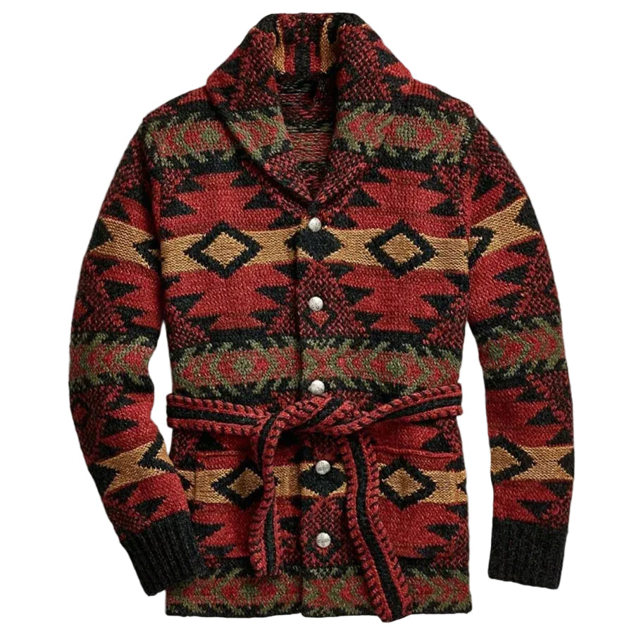 Kvinnors stickad cardigan i stjärnhimmeldesign, perfekt för höst och vinter med elegant mönster.