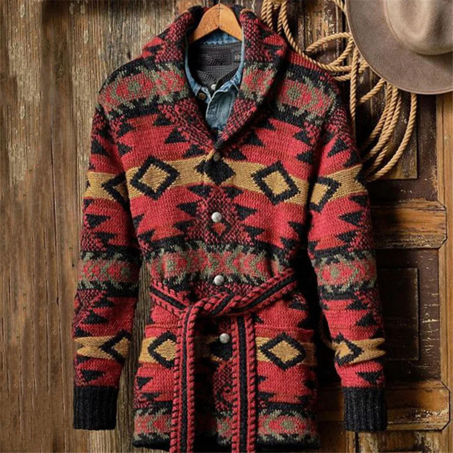 Mjuk stickad cardigan för kvinnor, stjärnhimmeldesign, taggar: damcardigan, höstmode, kvinnors kläder.