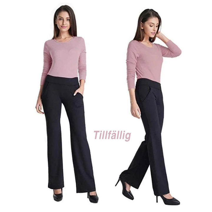 "Kvinnors yoga culottes, elegant design, satin-liknande stretch, smickrande passform för stil och komfort."