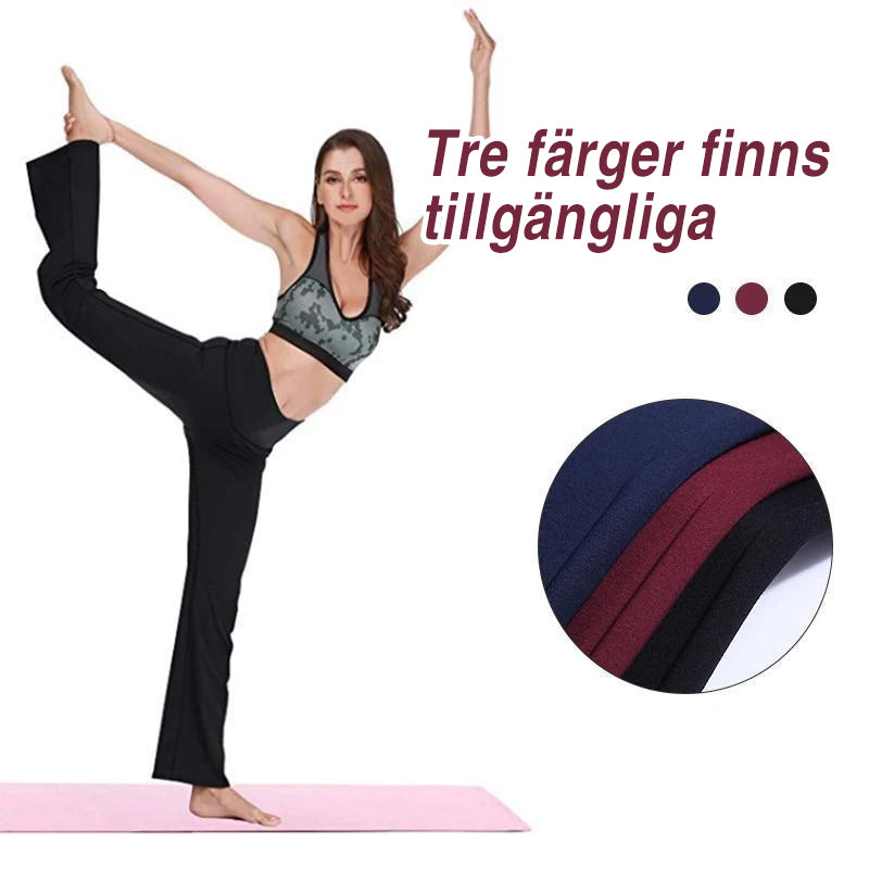 "Kvinnors yoga culottes, elegant design, satin-liknande stretch, smickrande passform för stil och komfort."