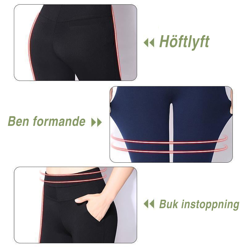 "Kvinnors yoga culottes, elegant design, satin-liknande stretch, smickrande passform för stil och komfort."