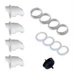 Svart(4 uttag + 1 rotor)