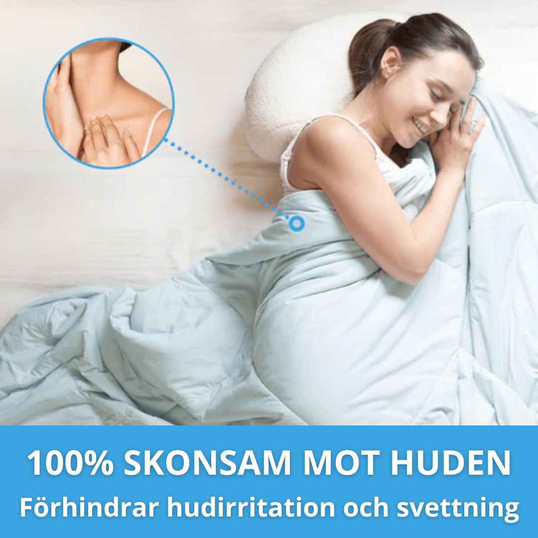 Bekvämt kyltäcke som andas, idealiskt för svala nätter. Ökar sovkomforten, perfekt hemtextil för sommarsovrum.