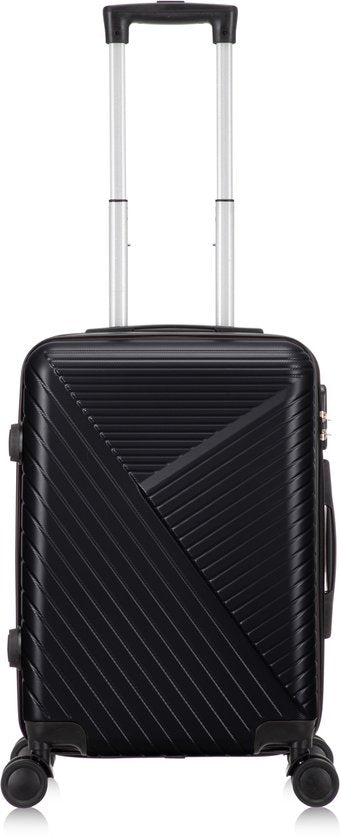 Grå, smart kabinväska med TSA-lås & 360-hjul. Optimerad för bekväma & säkra weekendresor.
