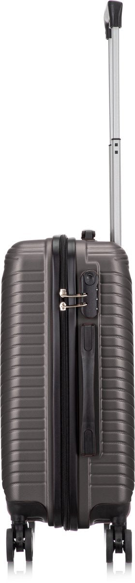 Rosa, stilren handbagageväska med smartpackning. Idealisk för flygresan.