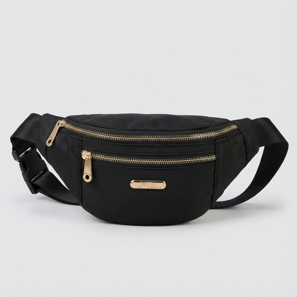 LightPouch, en lättvikts nylonmidjeväska som ger frihet på resan. Kompakt och organiserad förvaring.