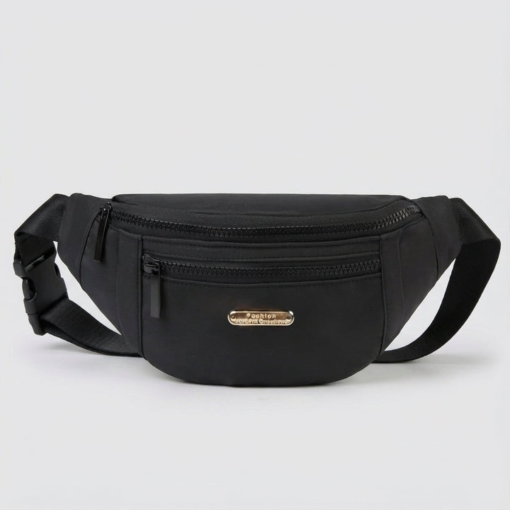 Stilren unisex nylonväska, idealisk som kompakt midjeväska eller crossbody för en organiserad vardag.