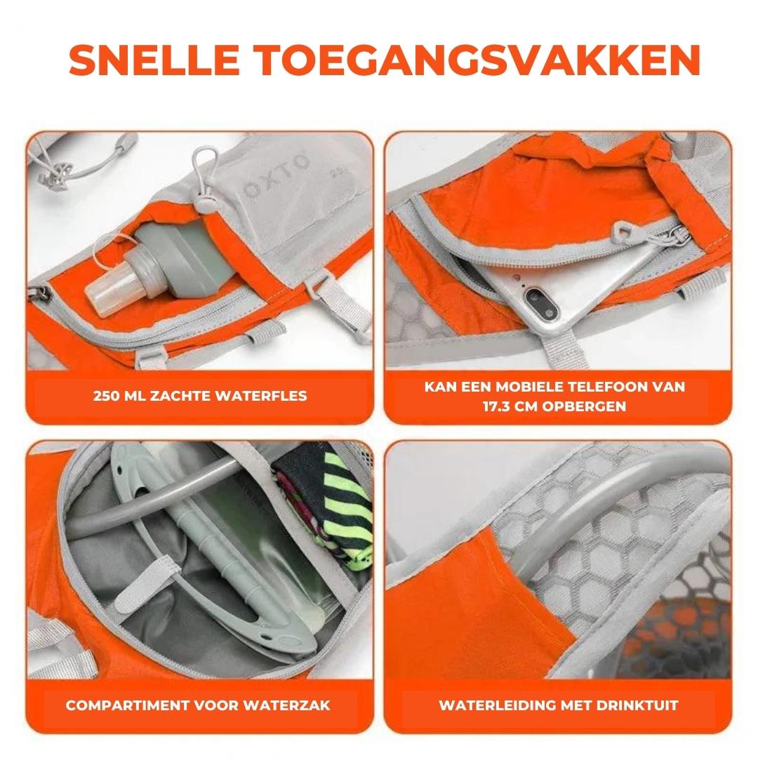 Vattentät vandringsryggsäck på stig. Lättviktig unisex ryggsäck för friluftsliv och äventyr.