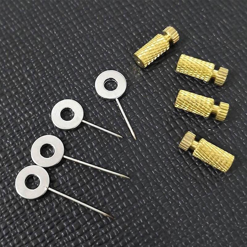 "Läderhantverksverktyg i mässing och stål för suturering, med skyddande design och enkel användning för läderbearbetning."