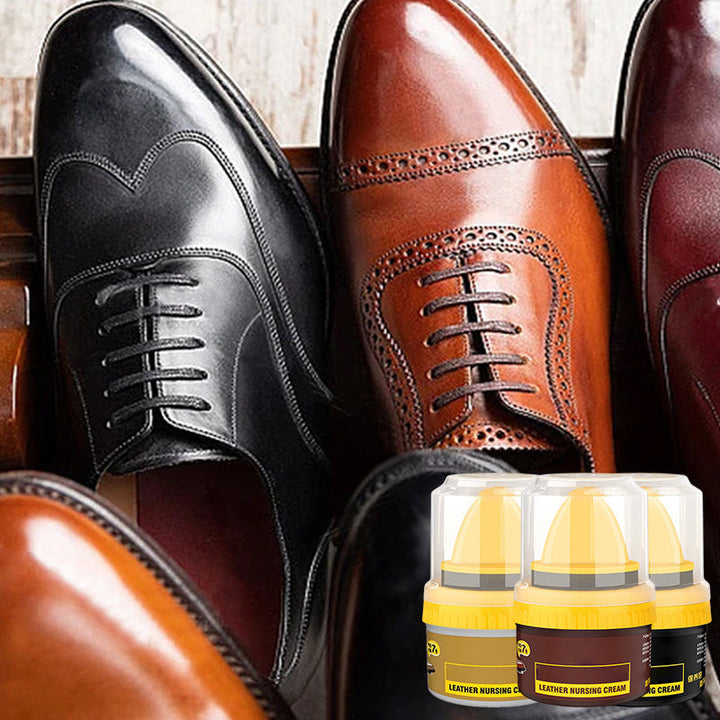 "Läderreparationskräm herrskor, flytande; återställ glans och färg, smidig applikation med svamp; 100g, flera färger."