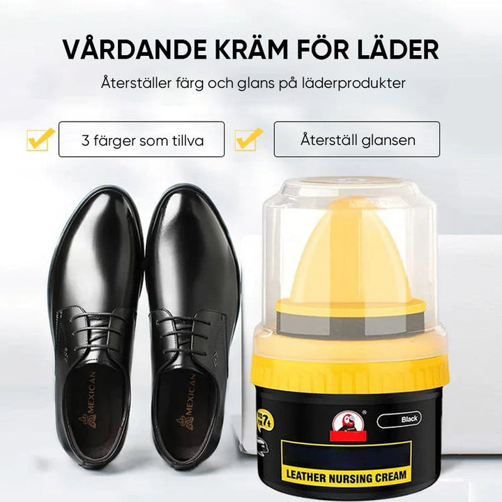"Läderreparationskräm herrskor, flytande; återställ glans och färg, smidig applikation med svamp; 100g, flera färger."