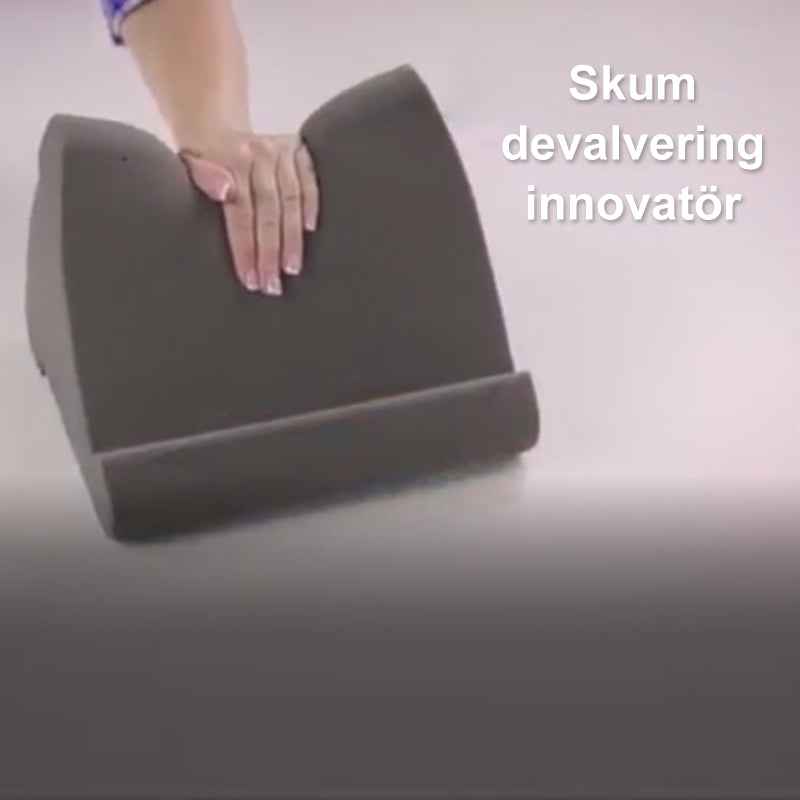 "Laptopkudde i mjukt skum, svart, med 3 justerbara visningsvinklar. Perfekt för surfplatta eller bok."