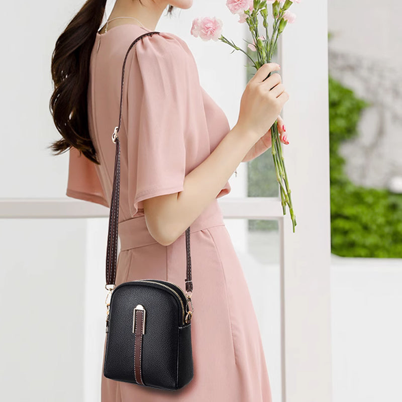 "Lätt och elegant mini crossbody damväska i PU-läder, flera färger, perfekt för alla säsonger, mode och funktion."
