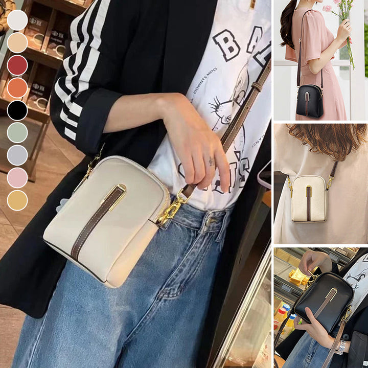 "Lätt och elegant mini crossbody damväska i PU-läder, flera färger, perfekt för alla säsonger, mode och funktion."