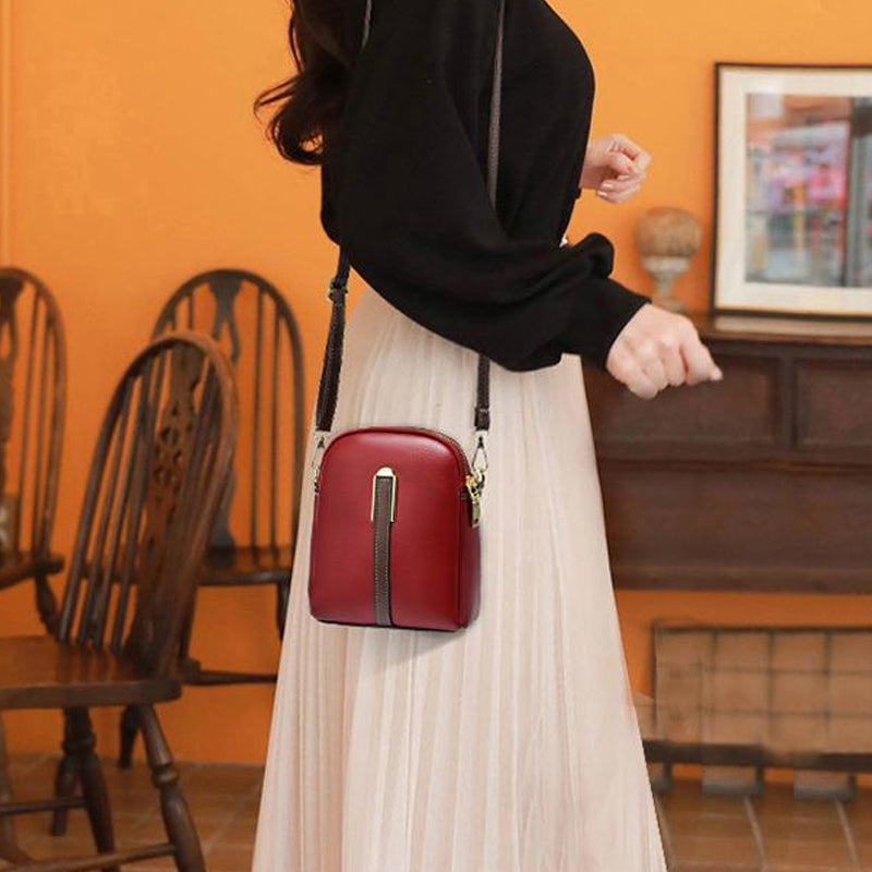 "Lätt och elegant mini crossbody damväska i PU-läder, flera färger, perfekt för alla säsonger, mode och funktion."
