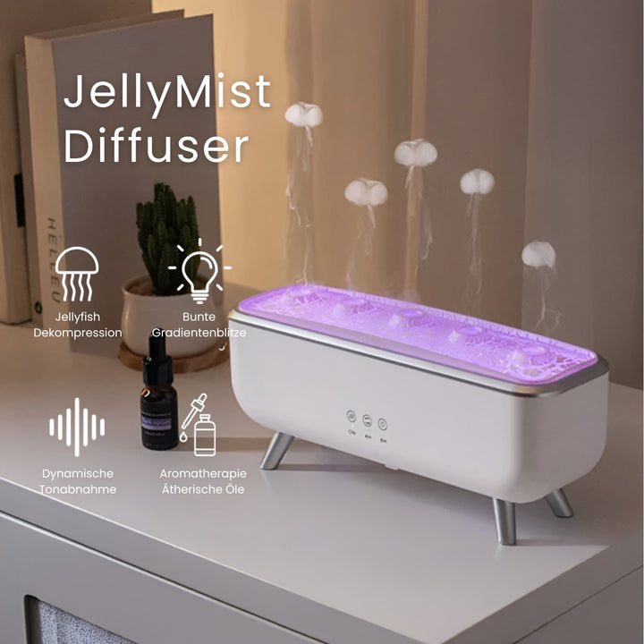Fjärrstyrd tystgående LED aromadiffuser & luftfuktare för enkel aromaterapi, avkoppling & bättre luftkvalitet.