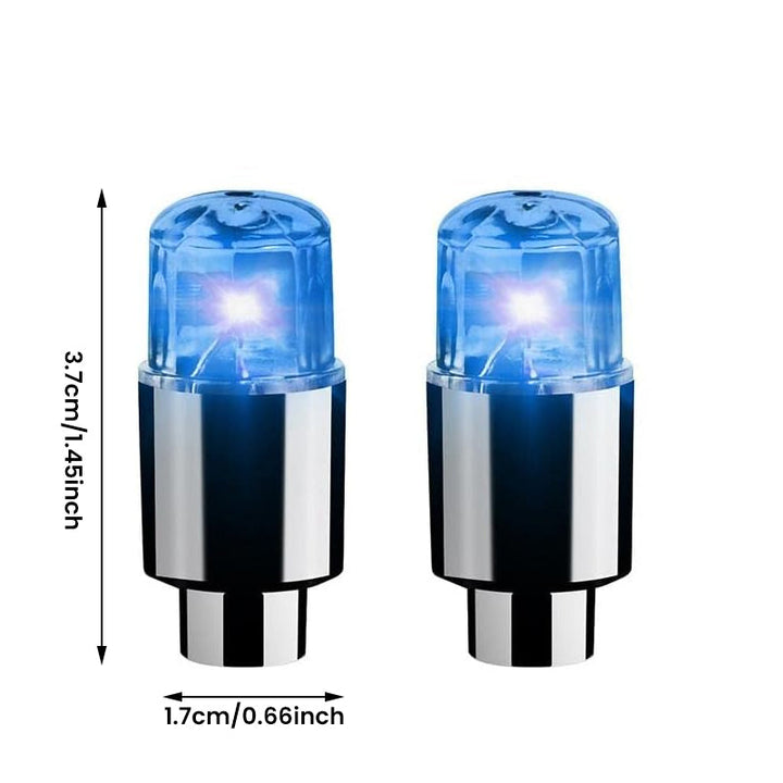 "LED däckljus för motorcykel, mångfärgat, med dubbelsensor, enkel installation, PVC hölje, natt synlighet."