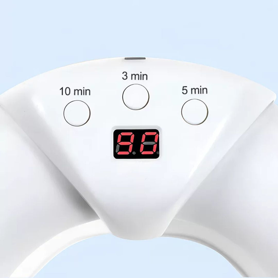 Förbättra nagelhälsa med denna LED-fotvårdsapparat. Ljusterapi för friska och starka naglar på fötterna.