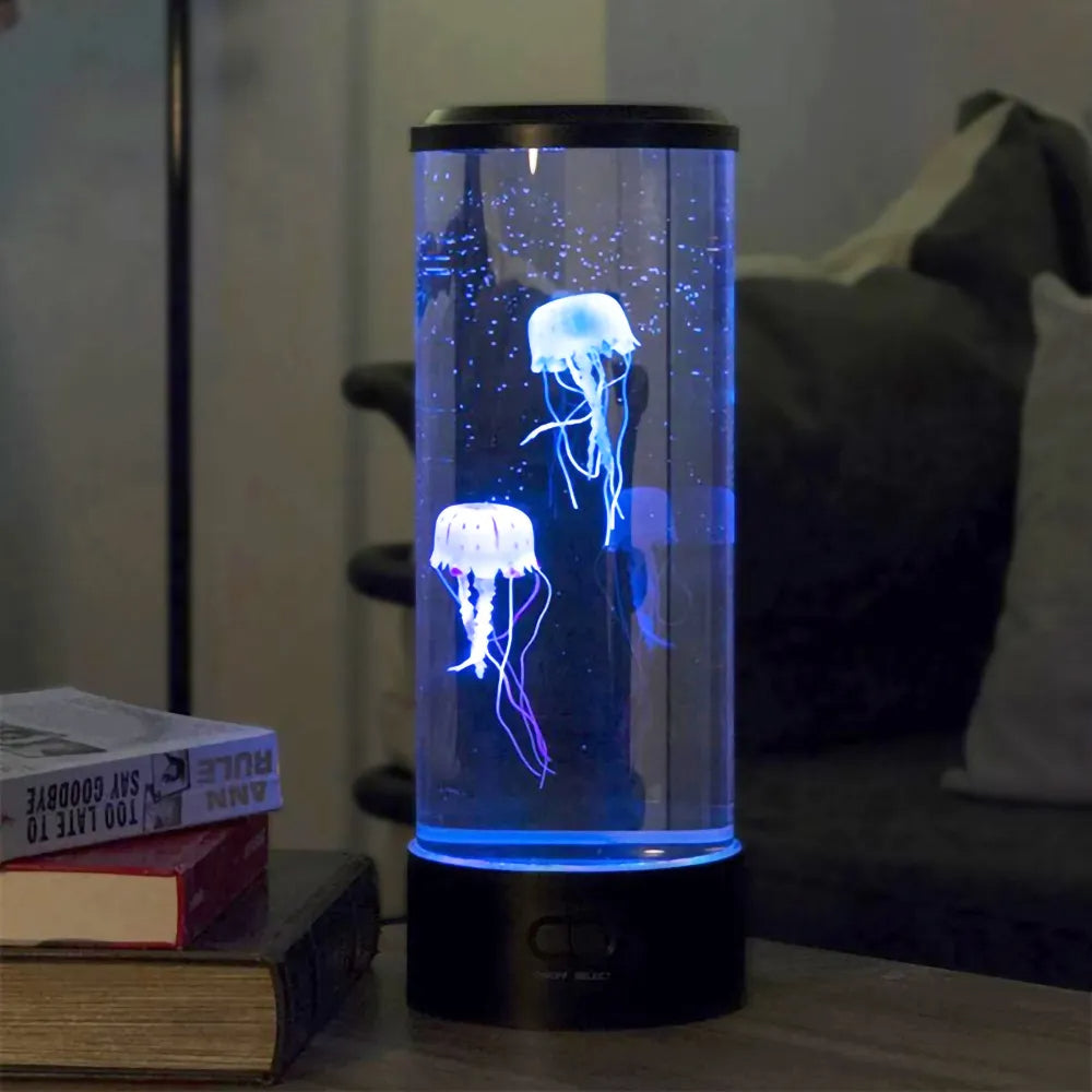 Magisk manetlampa LED, en unik present för sovrum, barnrum eller vardagsrum. Skapar lugnande atmosfär.