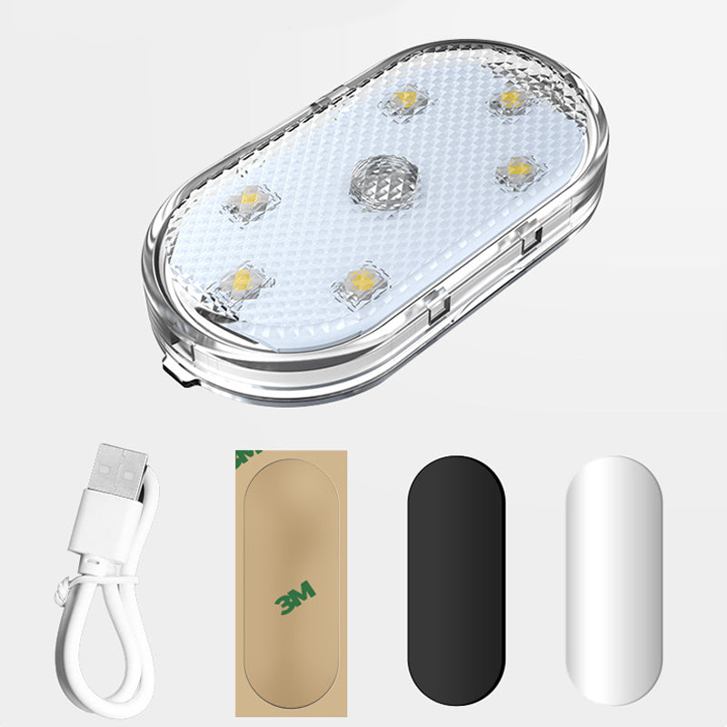 "LED-stämningsljus för bil, beröringskänsligt, kompakt, med klar belysning och flerfärgalternativ, perfekt för bilinteriör."