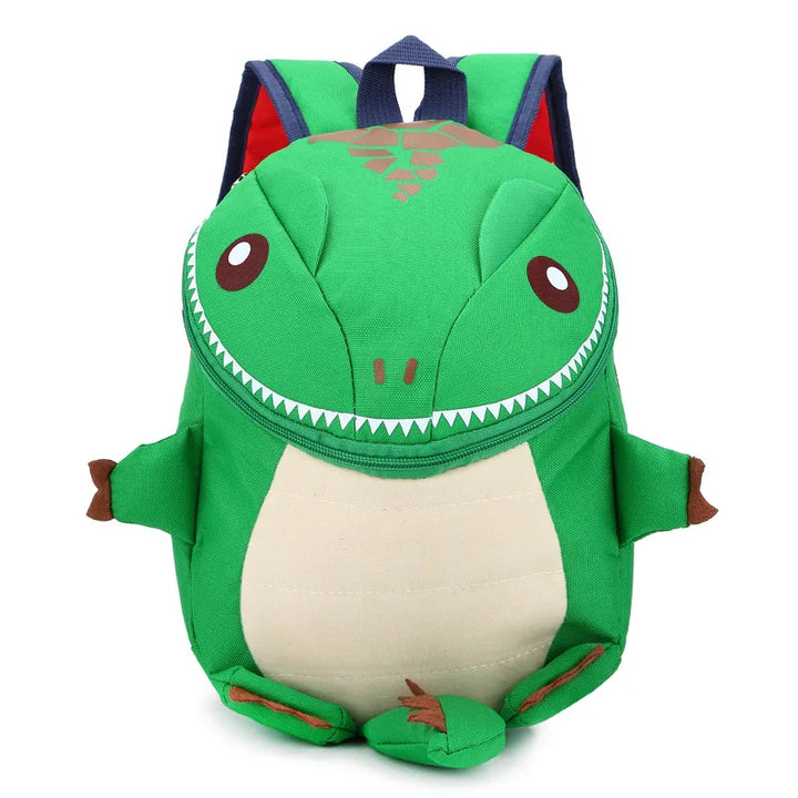 Barnryggsäck med 3D-dinosaurie för förskola. Lekfull dagisryggsäck för små barn.