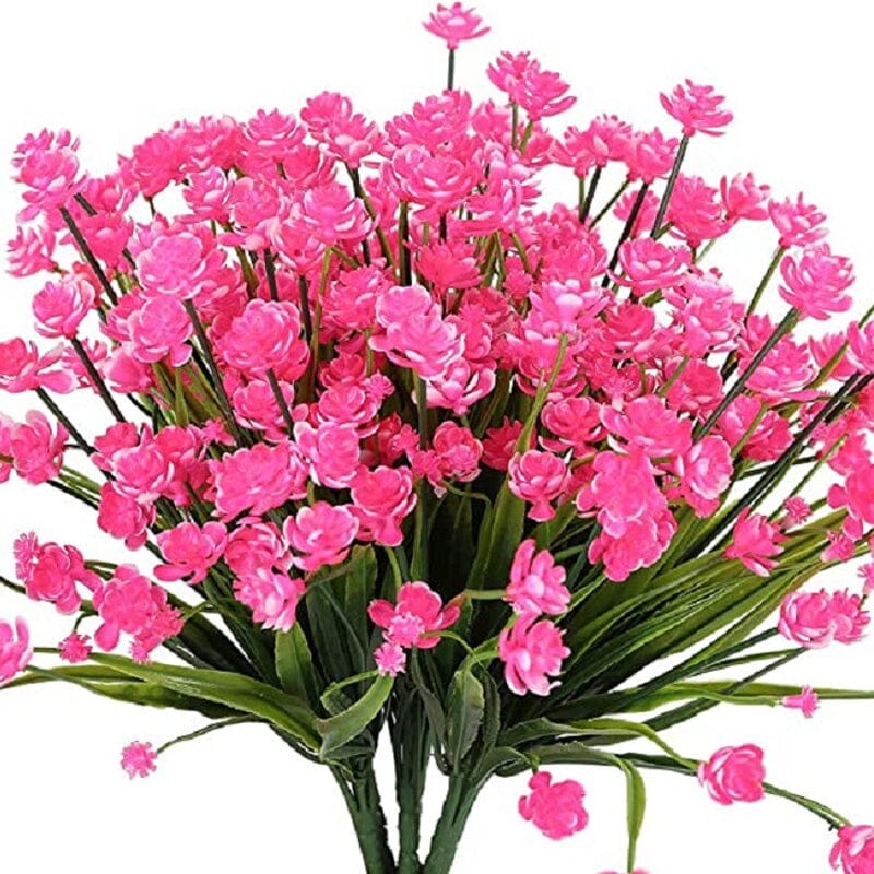 "Livfulla utomhus konstgjorda blommor med naturligt utseende i livliga färger, perfekt för enkel och elegant dekoration."