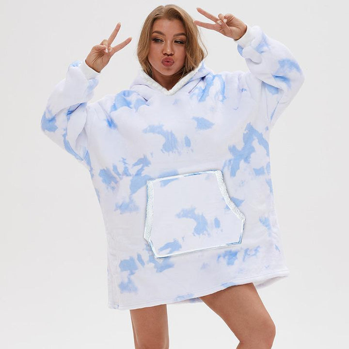 "Lös och mysig hoodie för dam och herr med stor ficka, rymlig huva och flera färgalternativ för maximal komfort."
