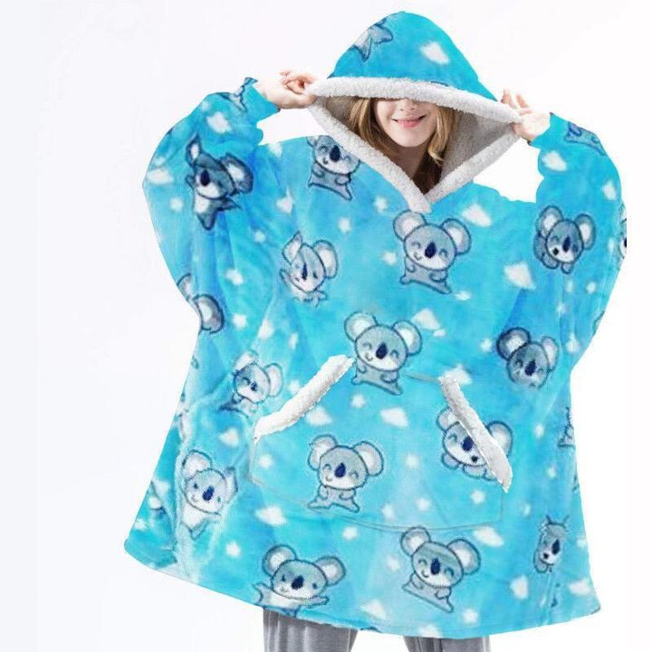 "Lös och mysig hoodie för dam och herr med stor ficka, rymlig huva och flera färgalternativ för maximal komfort."