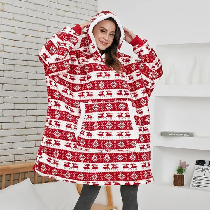 "Lös och mysig hoodie för dam och herr med stor ficka, rymlig huva och flera färgalternativ för maximal komfort."
