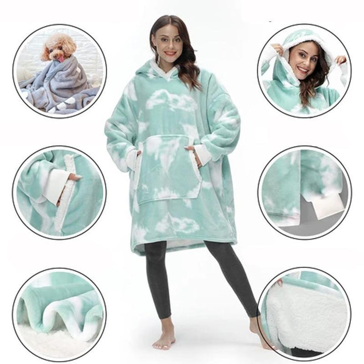 "Lös och mysig hoodie för dam och herr med stor ficka, rymlig huva och flera färgalternativ för maximal komfort."