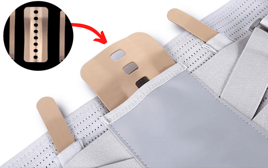 Ergonomiskt unisex ryggstöd med turmalin för smärtlindring, ischias och hållningskorrigering.