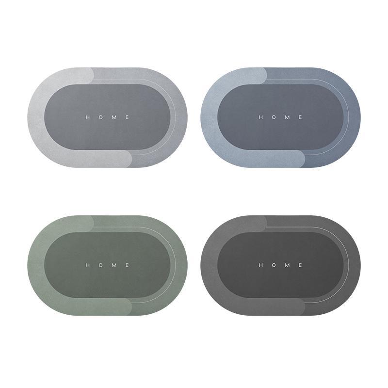 Badrumsmatta för lyxig inredning. Mjuk, snabbtorkande och absorberande. Oval form.