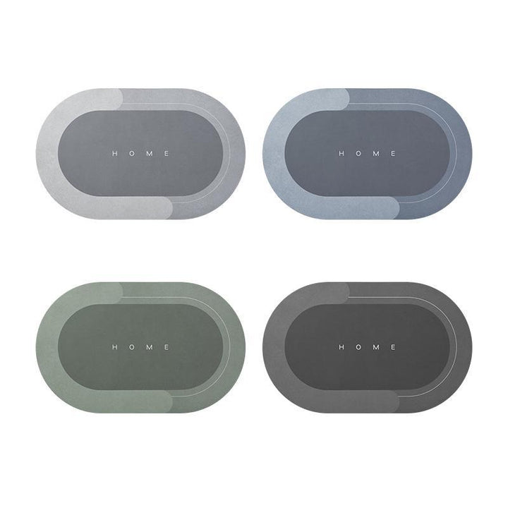 Badrumsmatta för lyxig inredning. Mjuk, snabbtorkande och absorberande. Oval form.