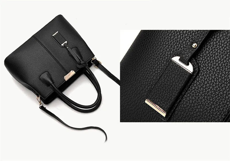 Elegant toteväska, lyxig damväska. Chic axelremsväska som modeaccessoar för kvinnor, passar alla tillfällen.
