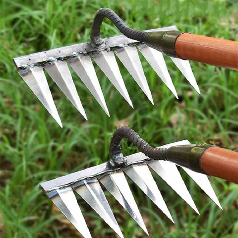 Förbättrar jordens kvalitet. Ogräsraka som luckrar, luftar och förbereder för plantering.