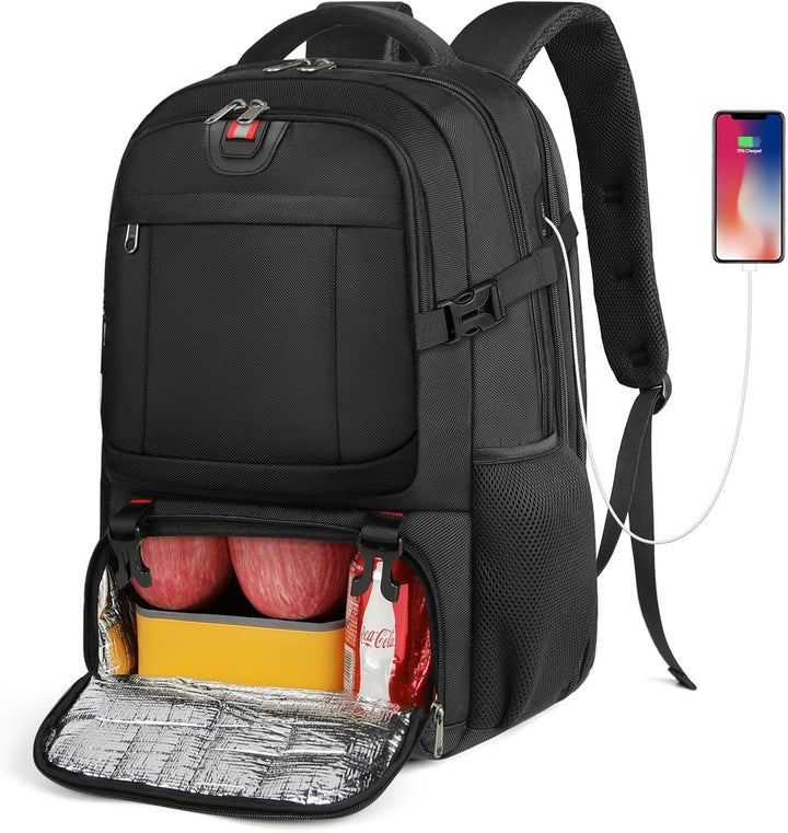 Ergonomisk arbets- och skolryggsäck. Rymlig med flera fack, laptopskydd & USB-laddning för daglig användning.